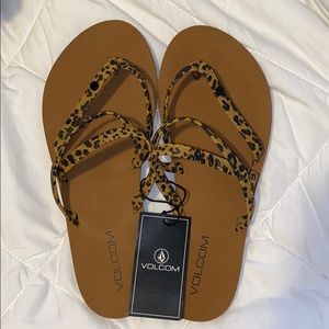 Volcom Cheetah Print Sandals